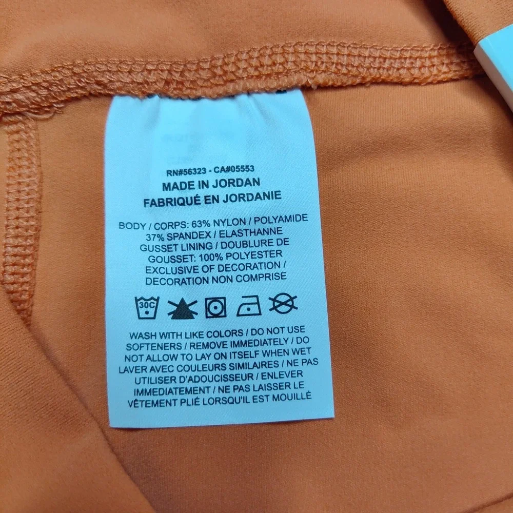 Nike Dri-FIT‎ Women 2XL Healing Orange Yoga Luxe High Rise 7/8 Tights NEW